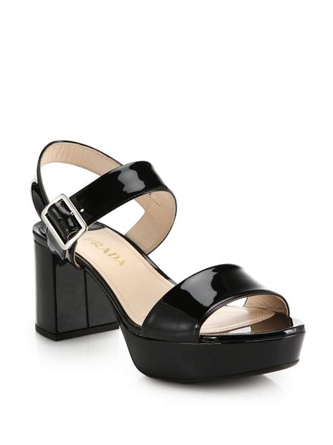 prada black sandals women|prada black sandals heels.